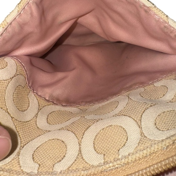 Coach “Julia” Crossbody Silver Metallic Monogram Purse Refurbished 8.5x7.5 - Picture 8 of 10